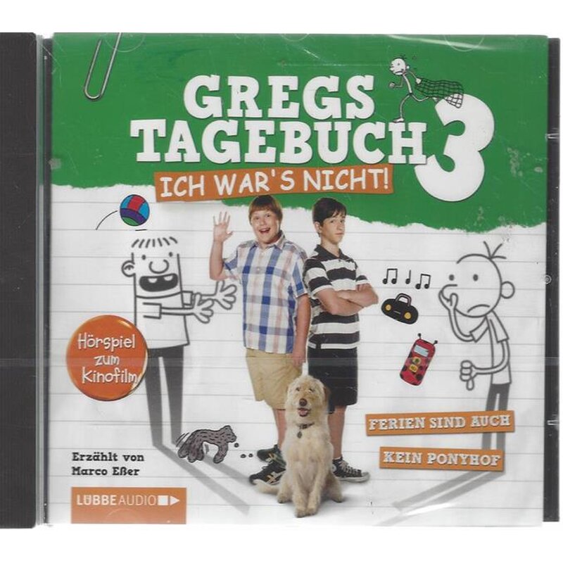 Gregs Film-Tagebuch 3 - Ich war's nicht!: Audio-CD von Jeff Kinney, 8,60 - Gregs Tagebuch 3 Ich War's Nicht